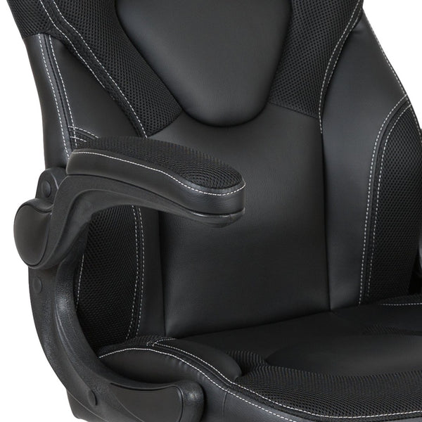 English Elm X10 Gaming Chair - Ergonomic Racing-Style Office Chair with Adjustable Features for Ultimate Comfort Black CH-00095-BK-GG