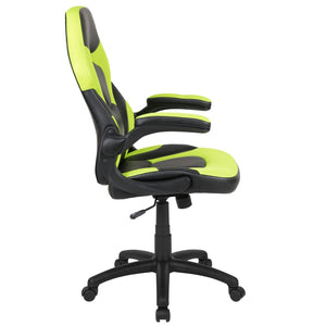 English Elm X10 Gaming Chair - Ergonomic Racing-Style Office Chair with Adjustable Features for Ultimate Comfort Neon Green CH-00095-GN-GG