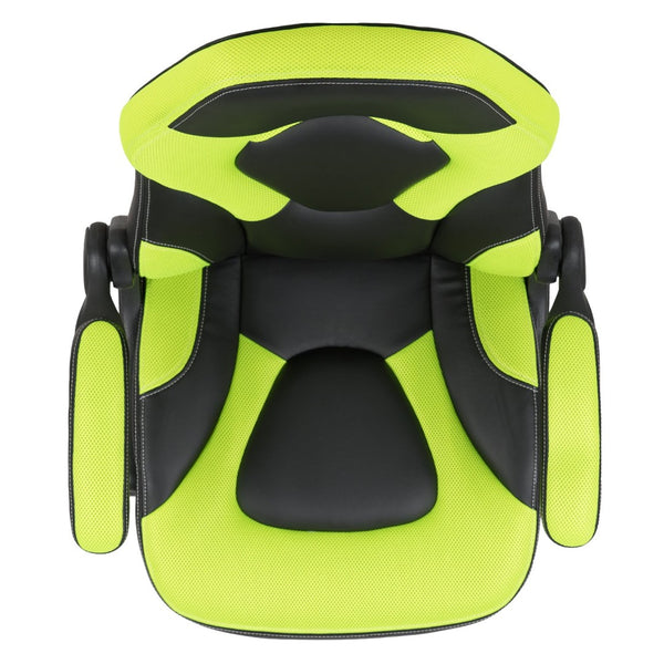 English Elm X10 Gaming Chair - Ergonomic Racing-Style Office Chair with Adjustable Features for Ultimate Comfort Neon Green CH-00095-GN-GG