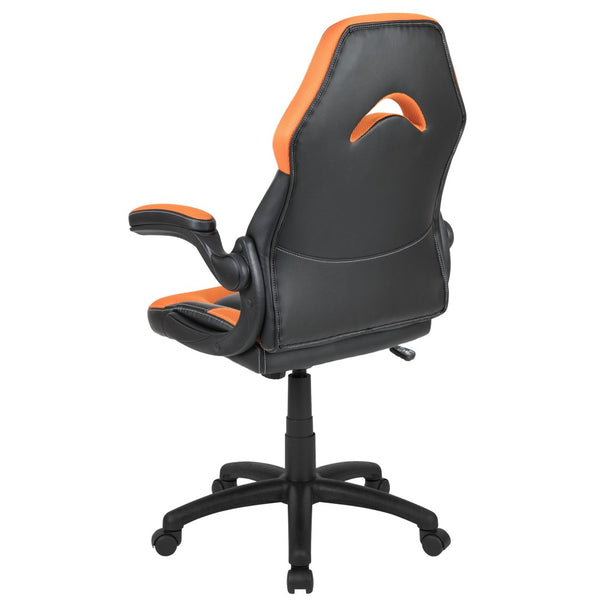 English Elm X10 Gaming Chair - Ergonomic Racing-Style Office Chair with Adjustable Features for Ultimate Comfort Orange CH-00095-OR-GG