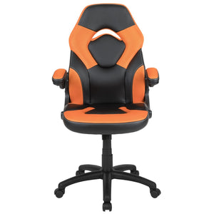 English Elm X10 Gaming Chair - Ergonomic Racing-Style Office Chair with Adjustable Features for Ultimate Comfort Orange CH-00095-OR-GG