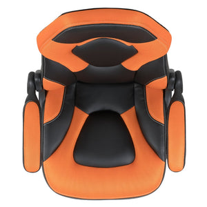 English Elm X10 Gaming Chair - Ergonomic Racing-Style Office Chair with Adjustable Features for Ultimate Comfort Orange CH-00095-OR-GG