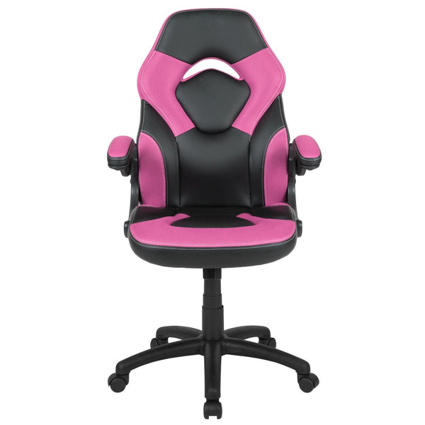English Elm X10 Gaming Chair - Ergonomic Racing-Style Office Chair with Adjustable Features for Ultimate Comfort Pink CH-00095-PK-GG