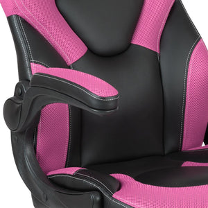 English Elm X10 Gaming Chair - Ergonomic Racing-Style Office Chair with Adjustable Features for Ultimate Comfort Pink CH-00095-PK-GG