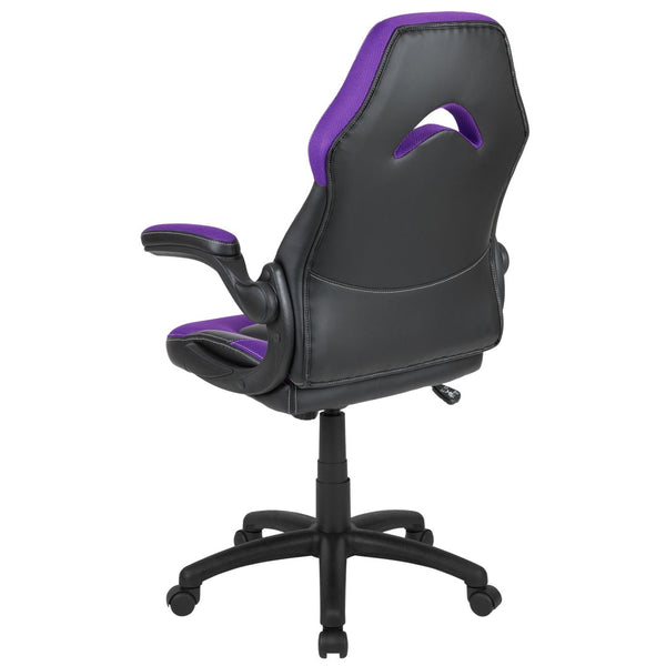 English Elm X10 Gaming Chair - Ergonomic Racing-Style Office Chair with Adjustable Features for Ultimate Comfort Purple CH-00095-PR-GG