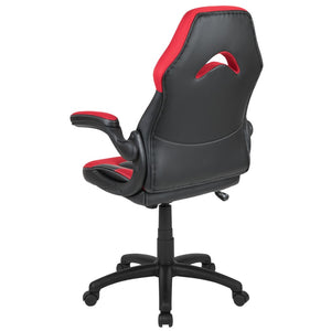 English Elm X10 Gaming Chair - Ergonomic Racing-Style Office Chair with Adjustable Features for Ultimate Comfort Red CH-00095-RED-GG
