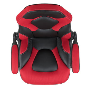 English Elm X10 Gaming Chair - Ergonomic Racing-Style Office Chair with Adjustable Features for Ultimate Comfort Red CH-00095-RED-GG