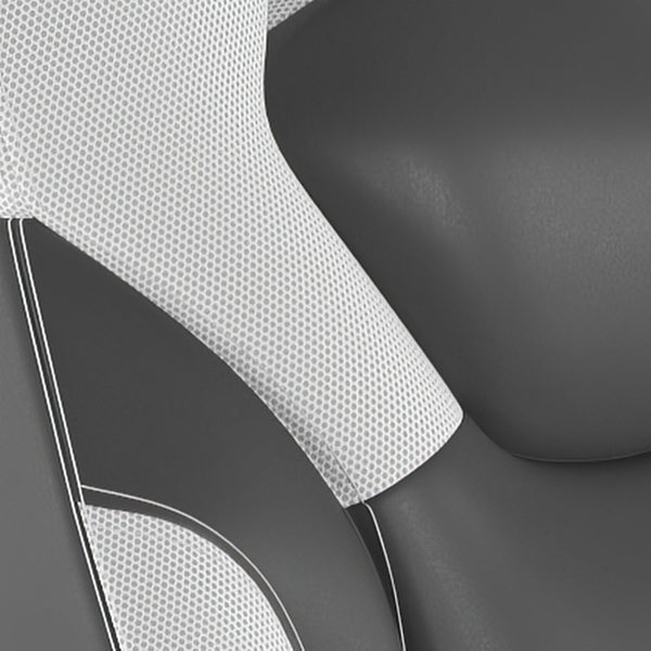 English Elm X10 Gaming Chair Ergonomic Racing Office Chair with Flip-Up Arms, Transparent Roller Wheels & Adjustable Height White CH-00095-WH-RLB-GG