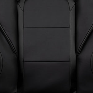 English Elm X40 Gaming Chair - Ergonomic Comfort with Reclining Design, Massaging Lumbar Support & Footrest Black CH-00288-BK-BK-GG