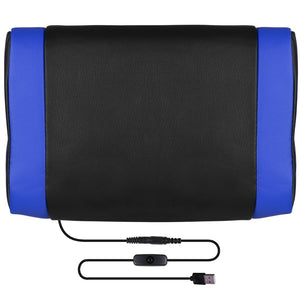 English Elm X40 Gaming Chair - Ergonomic Comfort with Reclining Design, Massaging Lumbar Support & Footrest Black with Blue Trim CH-00288-BL-GG