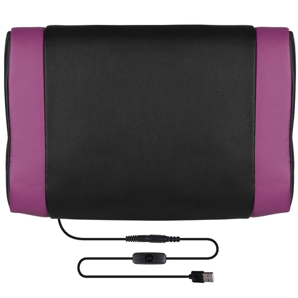 English Elm X40 Gaming Chair - Ergonomic Comfort with Reclining Design, Massaging Lumbar Support & Footrest Black with Purple Trim CH-00288-PR-GG