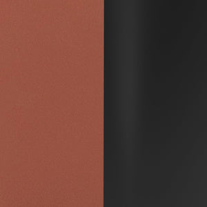 English Elm Erik Contemporary Adjustable Height Barstool with Rounded Mid-Back for Modern Kitchen Spaces Cognac Vinyl/Black Frame CH-122070-BRBK-GG