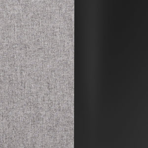 English Elm Erik Contemporary Adjustable Height Barstool with Rounded Back, Chrome Base for Modern Spaces Gray Fabric/Black Frame CH-122070-GYFABBK-GG