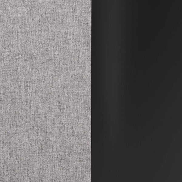 English Elm Erik Contemporary Adjustable Height Barstool with Rounded Back, Chrome Base for Modern Spaces Gray Fabric/Black Frame CH-122070-GYFABBK-GG