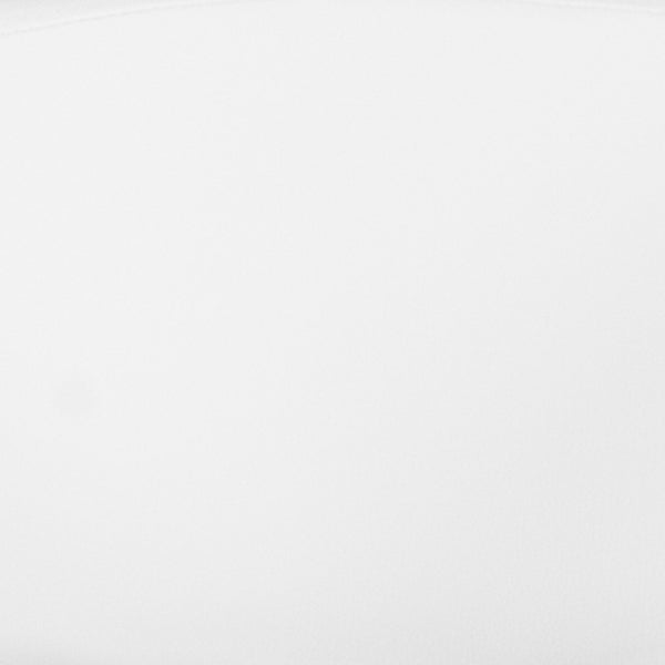 English Elm Erik Contemporary Adjustable Height Barstool with Rounded Mid-Back for Modern Kitchen Spaces White Vinyl/Chrome Frame CH-122070-WH-GG