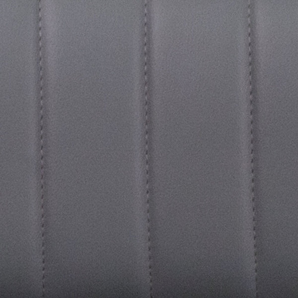 English Elm Jeremy Contemporary Adjustable Height Barstool with Chrome Base for Modern Home Bar & Kitchen Use Gray Vinyl CH-132330-GY-GG