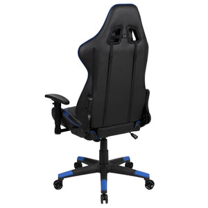 English Elm X20 Gaming Chair - Ergonomic High-Back Office Seat with Fully Reclining Back for Ultimate Comfort Blue CH-187230-1-BL-GG