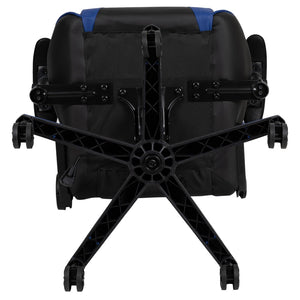 English Elm X20 Gaming Chair - Ergonomic High-Back Office Seat with Fully Reclining Back for Ultimate Comfort Blue CH-187230-1-BL-GG