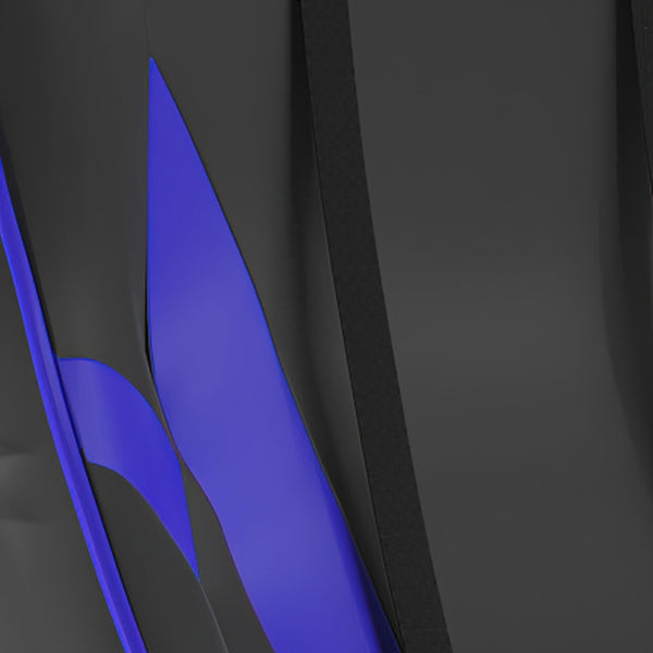 English Elm X20 Gaming Chair - Ergonomic Racing-Style Office Chair with Reclining Back and Smooth Roller Wheels Blue CH-187230-1-BL-RLB-GG