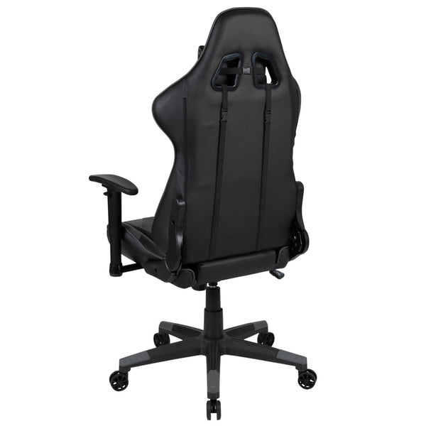 English Elm X20 Gaming Chair - Ergonomic High-Back Office Seat with Fully Reclining Back for Ultimate Comfort Gray CH-187230-1-GY-GG