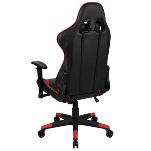 English Elm X20 Gaming Chair - Ergonomic High-Back Office Seat with Fully Reclining Back for Ultimate Comfort Red CH-187230-1-Red-GG