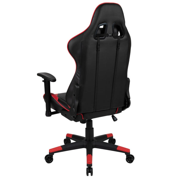 English Elm X20 Gaming Chair - Ergonomic High-Back Office Seat with Fully Reclining Back for Ultimate Comfort Red CH-187230-1-Red-GG