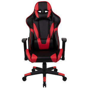 English Elm X20 Gaming Chair - Ergonomic High-Back Office Seat with Fully Reclining Back for Ultimate Comfort Red CH-187230-1-Red-GG