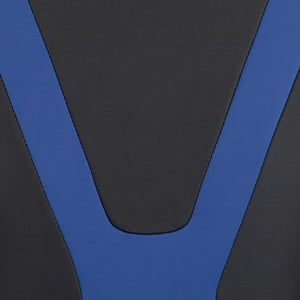 English Elm X30 Gaming Chair Ergonomic Office Chair with Fully Reclining Back, Slide-Out Footrest & Comfort Support Blue CH-187230-BL-GG