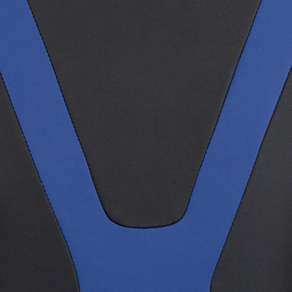 English Elm X30 Gaming Chair Ergonomic Office Chair with Fully Reclining Back, Slide-Out Footrest & Comfort Support Blue CH-187230-BL-GG