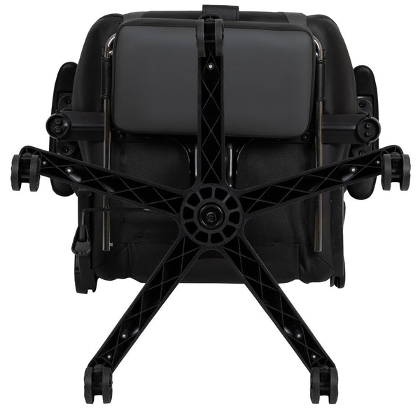 English Elm X30 Gaming Chair Ergonomic Office Chair with Fully Reclining Back, Slide-Out Footrest & Comfort Support Gray CH-187230-GY-GG