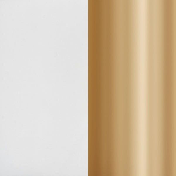 English Elm Chloe Commercial Mid-Back Task Chair – Ergonomic, Adjustable Height, Armless Design, Smooth Mobility White LeatherSoft/Gold Frame CH-232174-1-WH-GLD-GG