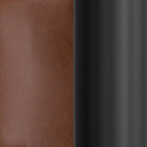 English Elm Chloe Commercial Wide Armless Task Office Chair with Ergonomic Support, Swivel, and Stable Base Cognac LeatherSoft/Black Frame CH-232196-CGN-BK-GG