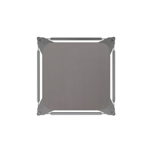 English Elm Kai Commercial Grade 24" Backless Metal Counter Stool for Indoor-Outdoor Use - Durable & Stylish Design Gray Seat/Silver Frame CH-31320-24-SIL-PL2G-GG