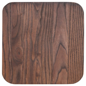 English Elm Lily 30" High Backless Metal Barstool with Square Wood Seat - Durable, Stackable & Stylish Design Orange CH-31320-30-OR-WD-GG