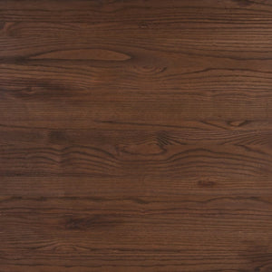 English Elm Prince 23.5" Square Black Metal Table with Rustic Walnut Top - Perfect for Bistro or Home Use CH-31330-29M1-BK-GG