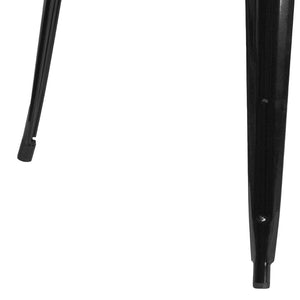 English Elm Toby Commercial-Grade 31.75" Square Black Metal Table for Stylish Indoor-Outdoor Dining Spaces CH-51040-29-BK-GG