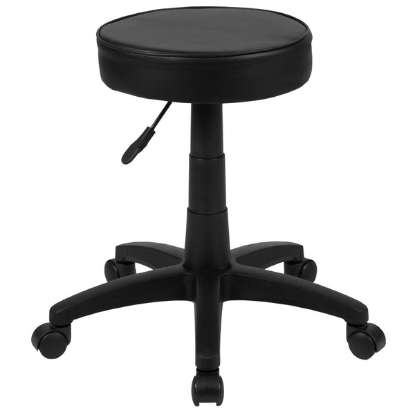 English Elm Baker Ergonomic Adjustable Rolling Stool with 360° Swivel & Padded Seat for Comfort & Mobility CH-82042-3X01-GG