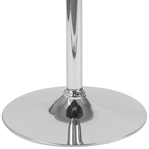 English Elm Hills 23.5" Round Adjustable Height Rustic Pine Wood Table - Stylish, Versatile, and Modern Design CH-9-GG