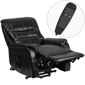 English Elm HERCULES Series Remote Lift Recliner for Comfort, Support, and Easy Transitions for Seniors Black LeatherSoft CH-US-153062L-BK-LEA-GG