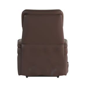 English Elm HERCULES Series Remote Lift Recliner for Comfort, Support, and Easy Transitions for Seniors Cognac LeatherSoft CH-US-153062L-CGN-LEA-GG