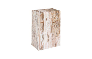 Phillips Collection Onyx Pedestal Table – Stunning Natural Brown Design, Artisan Crafted For Elegant Home Décor! Multi Colored Stone ,Onyx Ch108710