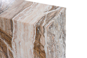 Phillips Collection Onyx Pedestal Table – Stunning Natural Brown Design, Artisan Crafted For Elegant Home Décor! Multi Colored Stone ,Onyx Ch108710