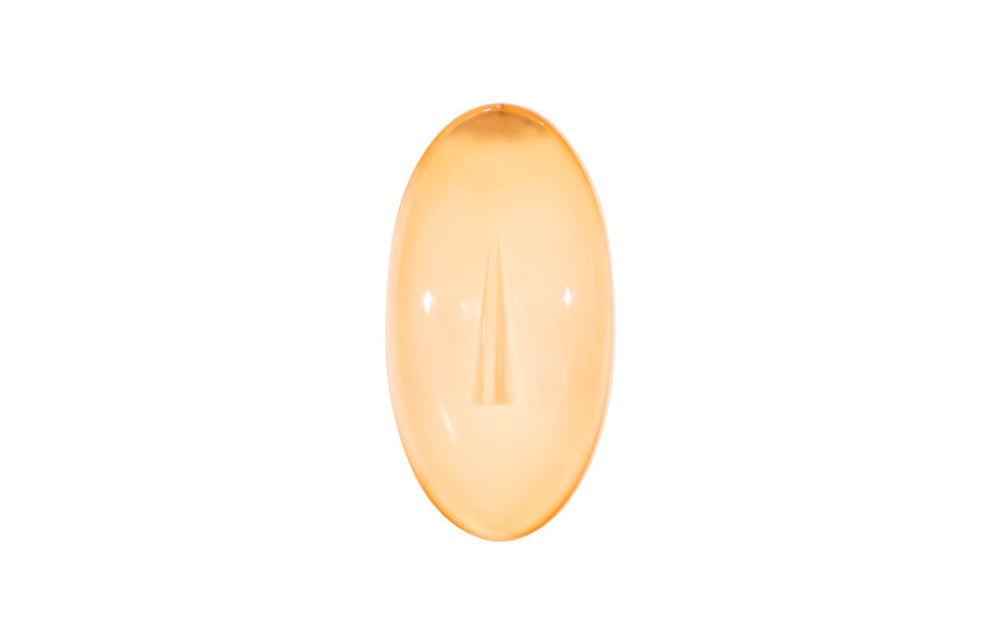 Phillips Collection Oval Cycladic Wall Art - Enchanting Geometric Faces Inspired By Ancient Greek Design For Your Home Yellow Glass Ch119129