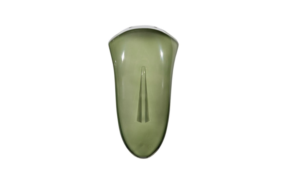Phillips Collection Classic Convex Cycladic Wall Art - Minimalist Glass Sculpture for Modern Home Decor & Focal Point Green CH119138