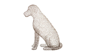 Phillips Collection Crazy Wire Retriever Sculpture – Modern-Organic Black Metal Dog Accent for Home Décor & Style CH65682