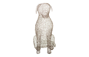 Phillips Collection Crazy Wire Retriever Sculpture – Modern-Organic Black Metal Dog Accent for Home Décor & Style CH65682