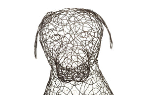 Phillips Collection Crazy Wire Retriever Sculpture – Modern-Organic Black Metal Dog Accent for Home Décor & Style CH65682