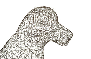 Phillips Collection Crazy Wire Retriever Sculpture – Modern-Organic Black Metal Dog Accent for Home Décor & Style CH65682