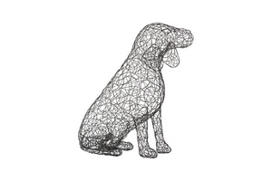 Phillips Collection Crazy Wire Beagle Sculpture - Whimsical Black Metal Accent for Modern Home Decor & Unique Focal Point CH65683