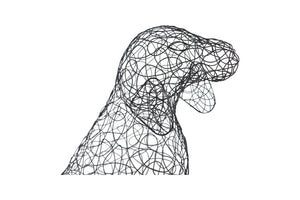 Phillips Collection Crazy Wire Beagle Sculpture - Whimsical Black Metal Accent for Modern Home Decor & Unique Focal Point CH65683